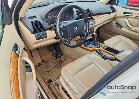 2003 BMW X5 3.0I z USA, uszkodzony, nr VIN 5UXFA53503LW23079